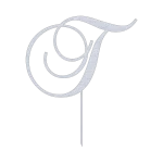 This elegant T Monogram Letter Swirl Script Cake Topper is crafted from high-quality Aluminum with a Natural Aluminum finish. It features a sophisticated design perfect for enhancing the beauty of any cake at weddings, anniversaries, or special events. Measuring 14.0 inches wide and 16.5 inches high, it adds a touch of elegance and style.